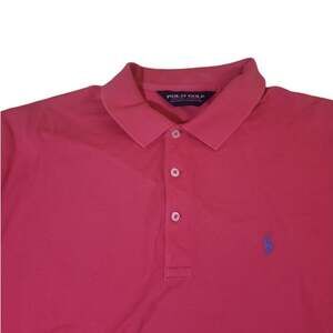 Polo Golf Ralph Lauren Polo Shirt Mens L Pink Classic Fit 100% Cotton Golf